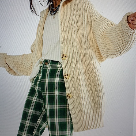 Free People Tan Knit Cardigan - Picture 7 of 9